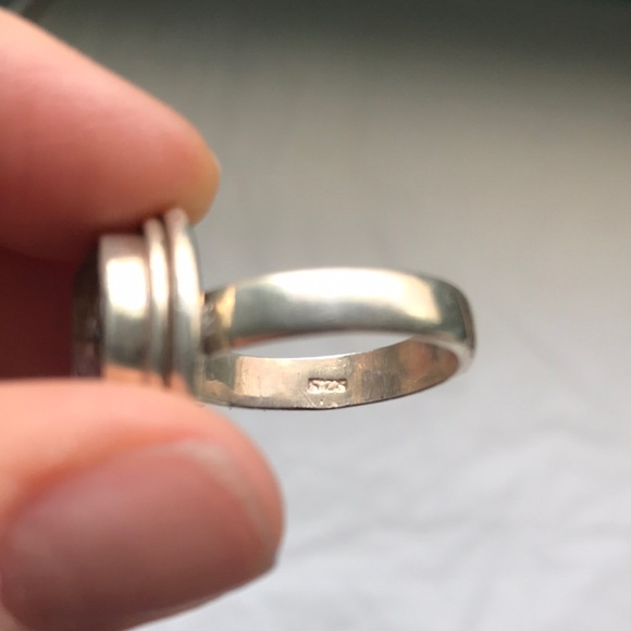 Vintage faceted Ametrine 925 sterling silver ring - Picture 8 of 8